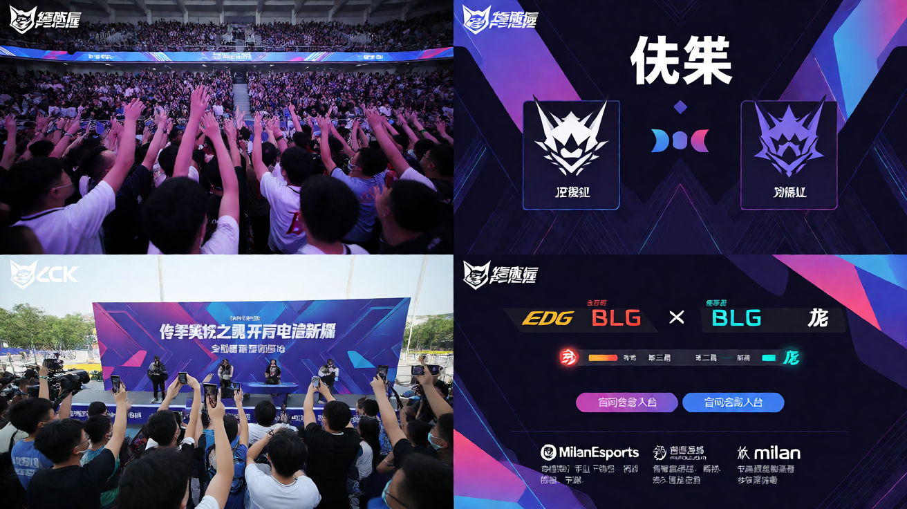 电竞总决赛现场，观众热情欢呼